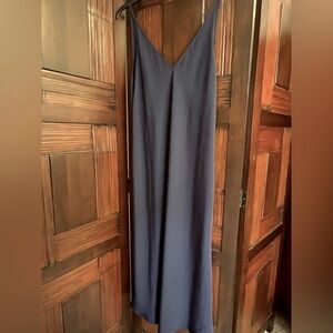 Josie by Natori Sleek Silky Sexy Comfy Navy Blue  Nightgown